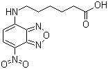 structure of CAS# 88235-25-0, 6-[(7-硝基-2,1,3-苯并恶二唑-4-基)氨基]己酸
