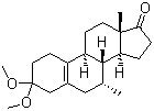 structure of CAS# 88247-84-1, 7alpha-甲基-3,3-二甲氧基-5(10)-雄烯-17-酮