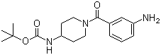 CAS 登录号：883106-41-0, 1-(3-氨基苯甲酰基)哌啶-4-氨基甲酸叔丁酯