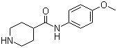CAS 登录号：883106-58-9, N-(4-甲氧基苯基)哌啶-4-甲酰胺