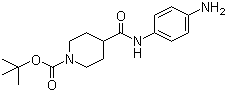 CAS # 883106-62-5, 4-(4-Aminophenylcarbamoyl)piperidine-1-carboxylic acid tert-butyl ester