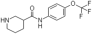 CAS # 883106-71-6, N-(4-Trifluoromethoxyphenyl)piperidine-3-carboxamide, Piperidine-3-carboxylic acid (4-trifluoromethoxyphenyl)amide