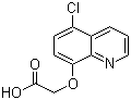 structure of CAS# 88349-88-6, (5-氯-8-喹啉氧基)乙酸