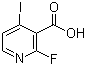 structure of CAS# 884494-51-3, 2-Fluoro-4-iodonicotinic acid