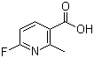 structure of CAS# 884494-97-7, 2-甲基-6-氟烟酸
