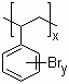 structure of CAS# 88497-56-7, Brominated polystyrene