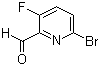 structure of CAS# 885267-36-7, 6-溴-3-氟-2-吡啶甲醛