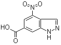 structure of CAS# 885519-71-1, 4-硝基-1H-吲唑-6-羧酸