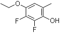 structure of CAS# 886037-78-1, 4-Ethoxy-2,3-difluoro-6-methylphenol