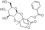 CAS # 88623-95-4, Lactiflorin, 1,2-O-[9-[(Benzoyloxy)methyl]-4-methyl-8-oxo-7-oxatricyclo[4.3.0.0(3,9)]nonane-4,3-diyl]-beta-D-glucopyranose