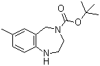 structure of CAS# 886364-42-7, 4-叔丁氧羰基-7-甲基-2,3,4,5-四氢-1H-苯并[e][1,4]二氮杂卓