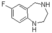 structure of CAS# 886366-21-8, 7-Fluoro-2,3,4,5-tetrahydro-1H-1,4-benzodiazepine