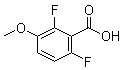 structure of CAS# 886498-30-2, 2,6-Difluoro-3-methoxybenzoic acid