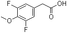structure of CAS# 886498-74-4, 3,5-二氟-4-甲氧基苯乙酸