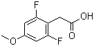structure of CAS# 886498-98-2, 2,6-二氟-4-甲氧基苯乙酸