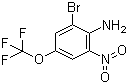 structure of CAS# 886499-21-4, 2-溴-6-硝基-4-三氟甲氧基苯胺