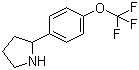 structure of CAS# 886502-92-7, 2-[4-(三氟甲氧基)苯基]吡咯烷