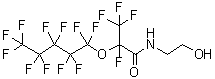 structure of CAS# 886762-15-8, 2,3,3,3-四氟-N-(2-羟基乙基)-2-[(十一氟戊基)氧基]丙酰胺