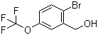 structure of CAS# 886763-15-1, 2-Bromo-5-(trifluoromethoxy)benzyl alcohol