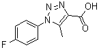 CAS # 887035-89-4, 1-(4-Fluorophenyl)-5-methyl-1H-1,2,3-triazole-4-carboxylic acid