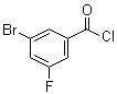 structure of CAS# 887266-90-2, 3-Bromo-5-fluorobenzoyl chloride