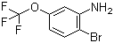 structure of CAS# 887267-47-2, 2-溴-5-(三氟甲氧基)苯胺