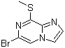 structure of CAS# 887475-71-0, 6-Bromo-8-methylsulfanylimidazo[1,2-a]pyrazine