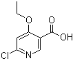 CAS 登录号：887572-34-1, 6-氯-4-乙氧基-3-吡啶甲酸