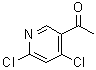 structure of CAS# 887573-44-6, 1-(4,6-二氯吡啶-3-基)乙烷-1-酮