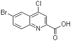 CAS 登录号：887589-43-7, 6-溴-4-氯-2-喹啉甲酸