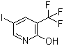 structure of CAS# 887707-23-5, 5-Iodo-3-(trifluoromethyl)pyridin-2-ol