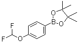 structure of CAS# 887757-48-4, 4-二氟甲氧基苯硼酸频哪醇酯