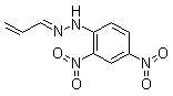 structure of CAS# 888-54-0, 2-丙烯醛 2-(2,4-二硝基苯基)腙
