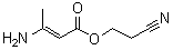 CAS 登录号：88977-32-6, (2E)-3-氨基-2-丁烯酸 2-氰基乙基酯