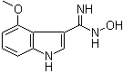CAS # 889943-82-2, N-Hydroxy-4-methoxy-1H-indole-3-carboximidamide