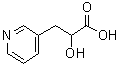 structure of CAS# 889957-22-6, alpha-羟基-3-吡啶丙酸