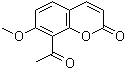 structure of CAS# 89019-07-8, 8-乙酰基-7-甲氧基-2H-1-苯并吡喃-2-酮