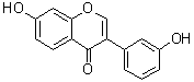 structure of CAS# 89019-85-2, 7-羟基-3-(3-羟基苯基)-4H-1-苯并吡喃-4-酮