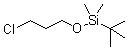 CAS # 89031-82-3, tert-Butyl-(3-chloropropoxy)dimethylsilane, 1-(tert-Butyldimethylsilyloxy)-3-chloropropane, 3-(tert-Butyldimethylsiloxy)-1-chloropropane, 3-(tert-Butyldimethylsilyloxy)-1-chloropropane