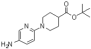 structure of CAS# 892492-27-2, 1-(5-氨基-2-吡啶基)-4-哌啶羧酸叔丁酯