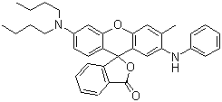 CAS 登录号：89331-94-2, 2-苯氨基-3-甲基-6-二丁氨基荧烷, 黑色素-2, ODB-2, CK-68
