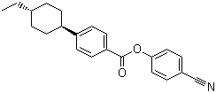 CAS 登录号：89331-97-5, 反式-4-(4-乙基环己基)苯甲酸对氰基苯酚酯