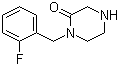 structure of CAS# 893747-85-8, 1-(2-Fluorobenzyl)piperazin-2-one