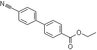 structure of CAS# 89409-89-2, 4'-氰基-[1,1'-联苯]-4-羧酸乙酯