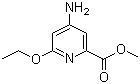 structure of CAS# 894803-87-3, 4-Amino-6-ethoxy-2-pyridinecarboxylic acid methyl ester
