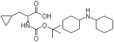 structure of CAS# 89483-09-0, Boc-D-Cyclopropylalanine dicyclohexylamine salt