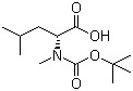 CAS # 89536-84-5, Boc-N-methyl-D-leucine, Boc-N-Me-D-Leu-OH, N-(tert-Butyloxycarbonyl)-N-methyl-D-leucine