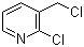 structure of CAS# 89581-84-0, 2-Chloro-3-(chloromethyl)pyridine