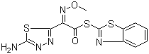structure of CAS# 89604-91-1, (Z)-2-(5-氨基-1,2,4-噻二唑-3-基)-2-甲氧亚氨基硫代乙酸 (S)-2-苯并噻唑酯