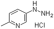5-Hydrazinyl-2-methylpyridine hydrochloride molecular structure (CAS 896133-77-0)